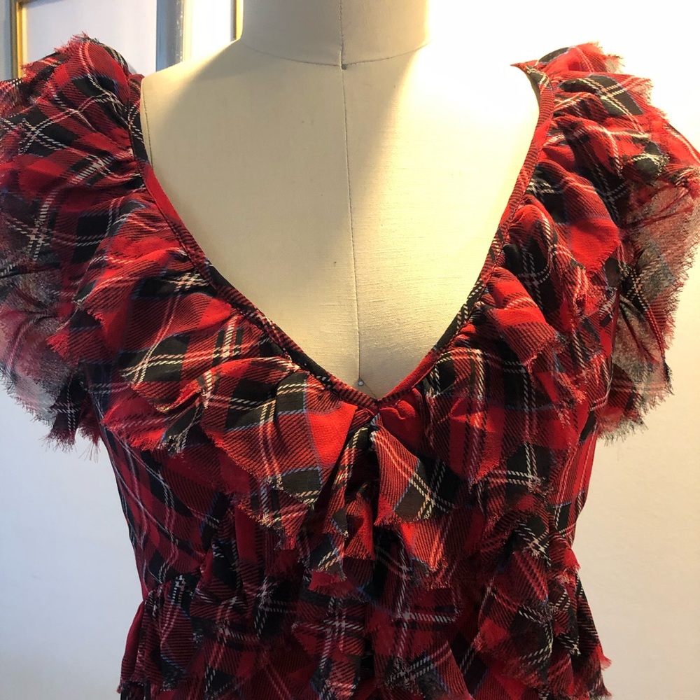 Free People Plaid Dress